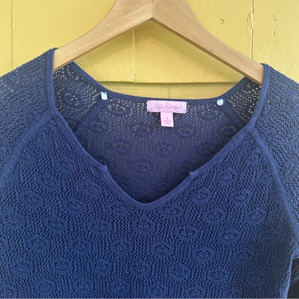 Lilly Pulitzer lightweight blue sweater, S
